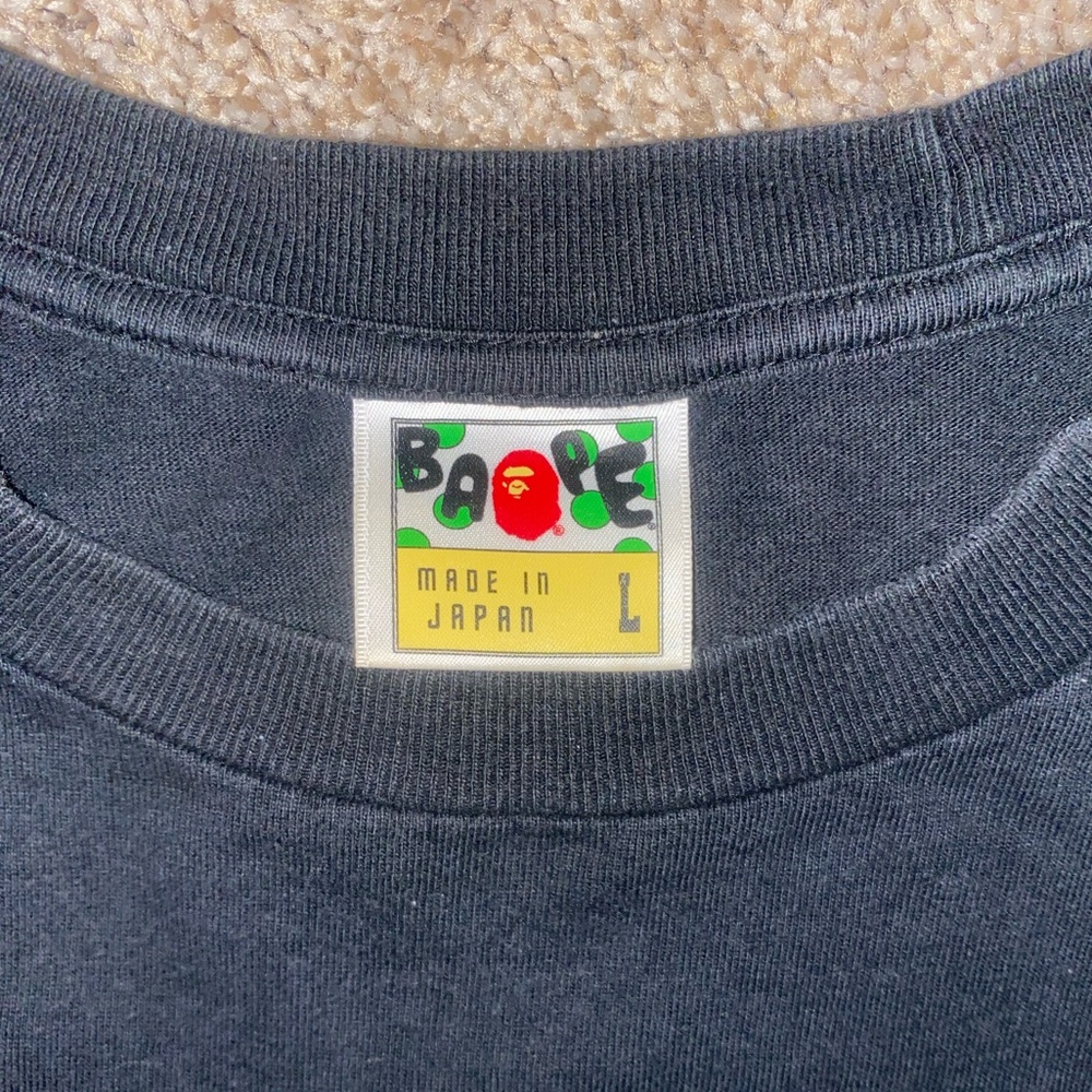 BAPE size large men shirt